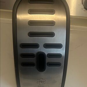 Princess House Stainless Steel Toaster with Black Trim